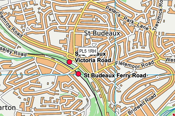 Victoria Road Primary map (PL5 1RH) - OS VectorMap District (Ordnance Survey)