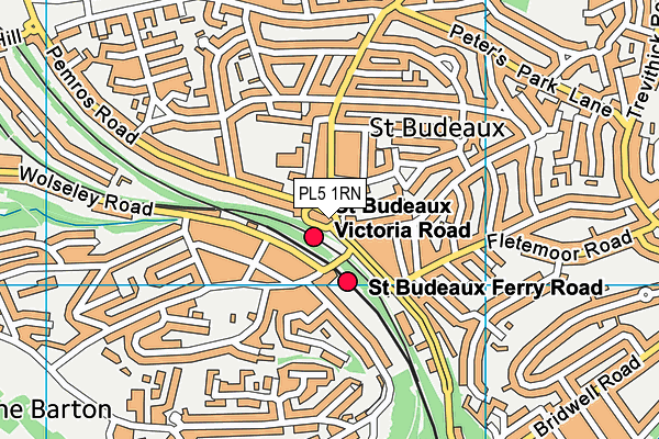 PL5 1RN map - OS VectorMap District (Ordnance Survey)