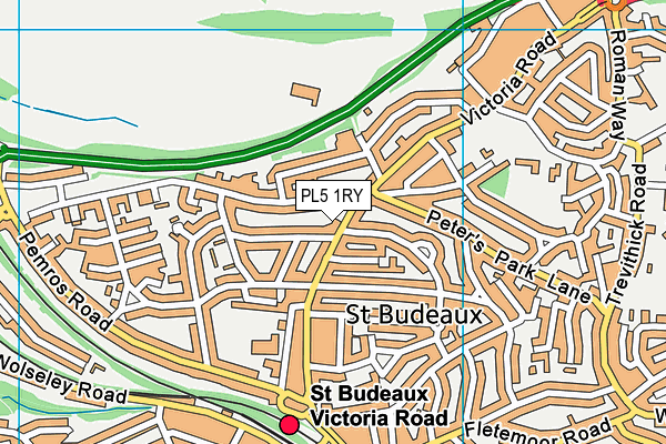 PL5 1RY map - OS VectorMap District (Ordnance Survey)