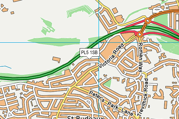 PL5 1SB map - OS VectorMap District (Ordnance Survey)