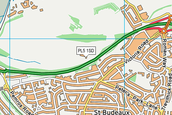 PL5 1SD map - OS VectorMap District (Ordnance Survey)