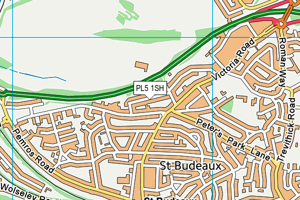 PL5 1SH map - OS VectorMap District (Ordnance Survey)