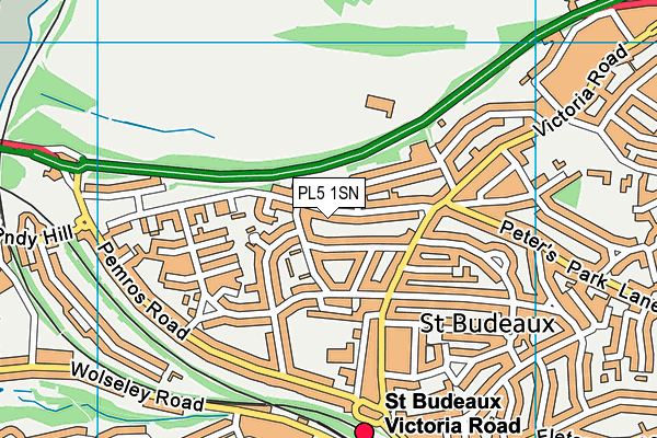 PL5 1SN map - OS VectorMap District (Ordnance Survey)