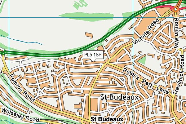 PL5 1SP map - OS VectorMap District (Ordnance Survey)