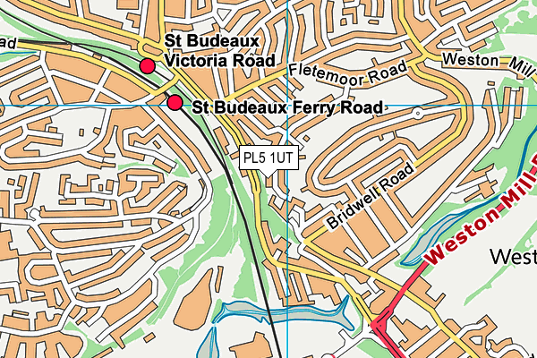 PL5 1UT map - OS VectorMap District (Ordnance Survey)