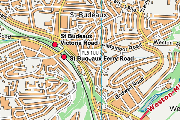 PL5 1UU map - OS VectorMap District (Ordnance Survey)