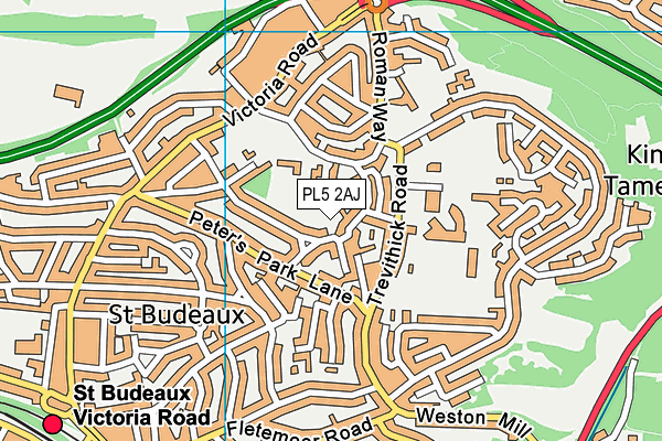 PL5 2AJ map - OS VectorMap District (Ordnance Survey)
