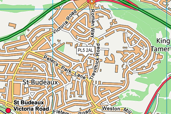 PL5 2AL map - OS VectorMap District (Ordnance Survey)