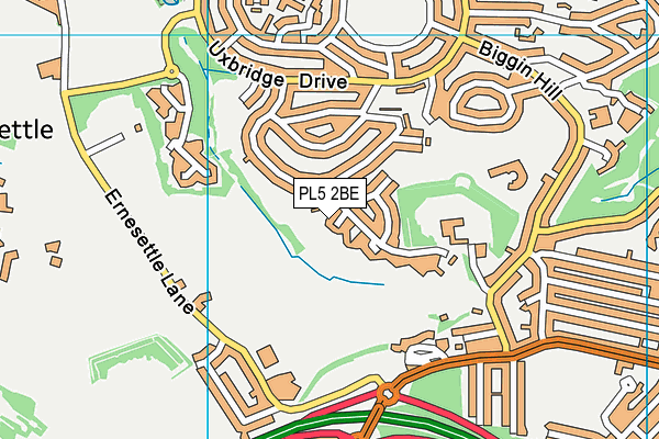 PL5 2BE map - OS VectorMap District (Ordnance Survey)