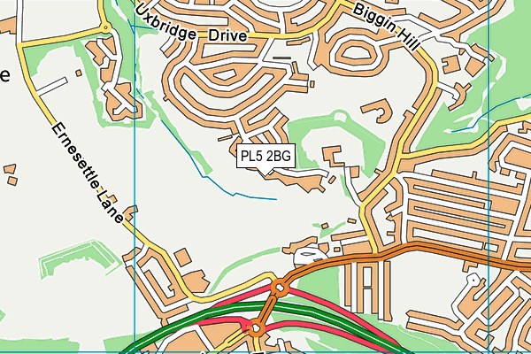 PL5 2BG map - OS VectorMap District (Ordnance Survey)