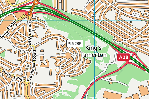 PL5 2BP map - OS VectorMap District (Ordnance Survey)