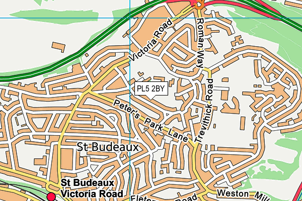 PL5 2BY map - OS VectorMap District (Ordnance Survey)