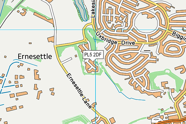 PL5 2DF map - OS VectorMap District (Ordnance Survey)