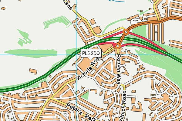 PL5 2DQ map - OS VectorMap District (Ordnance Survey)