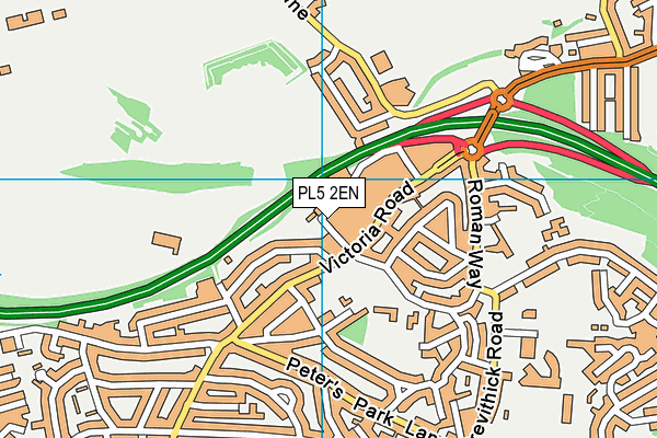 PL5 2EN map - OS VectorMap District (Ordnance Survey)