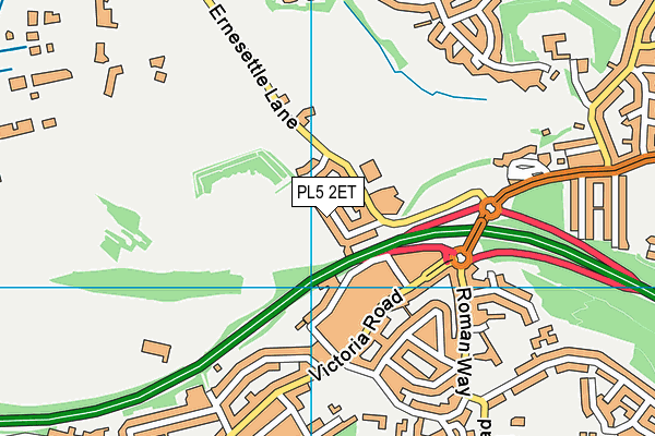 PL5 2ET map - OS VectorMap District (Ordnance Survey)