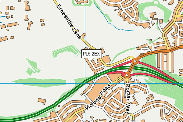 PL5 2EX map - OS VectorMap District (Ordnance Survey)