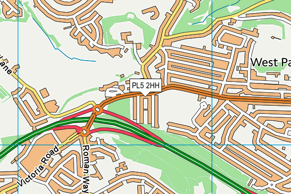 PL5 2HH map - OS VectorMap District (Ordnance Survey)