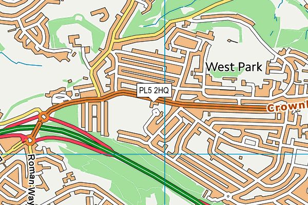 PL5 2HQ map - OS VectorMap District (Ordnance Survey)