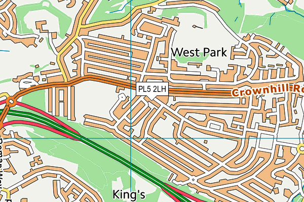 PL5 2LH map - OS VectorMap District (Ordnance Survey)