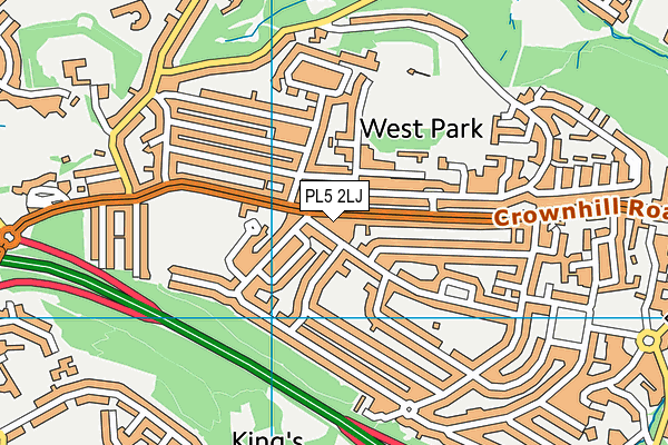 PL5 2LJ map - OS VectorMap District (Ordnance Survey)