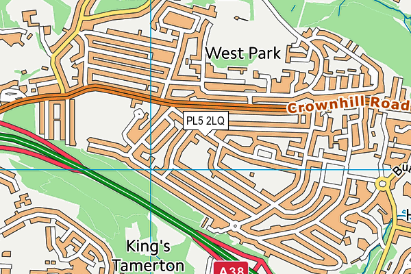 PL5 2LQ map - OS VectorMap District (Ordnance Survey)