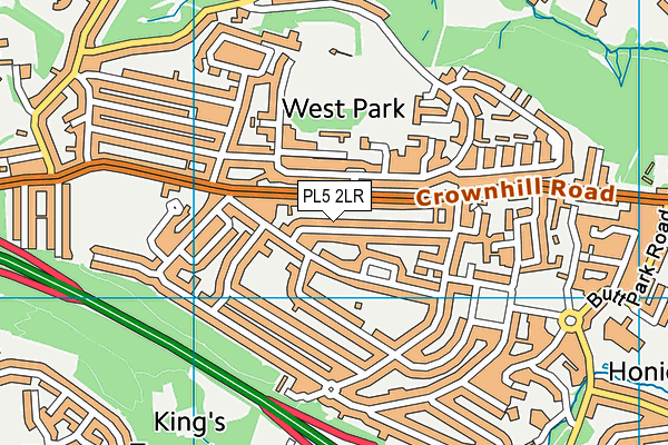 PL5 2LR map - OS VectorMap District (Ordnance Survey)