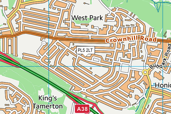 PL5 2LT map - OS VectorMap District (Ordnance Survey)