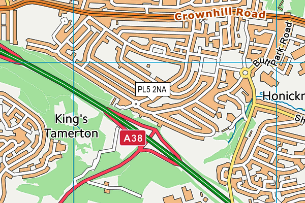 PL5 2NA map - OS VectorMap District (Ordnance Survey)