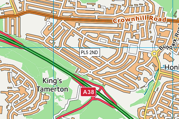 PL5 2ND map - OS VectorMap District (Ordnance Survey)