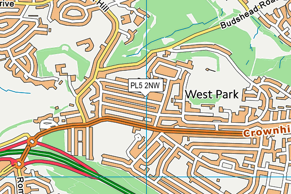 PL5 2NW map - OS VectorMap District (Ordnance Survey)