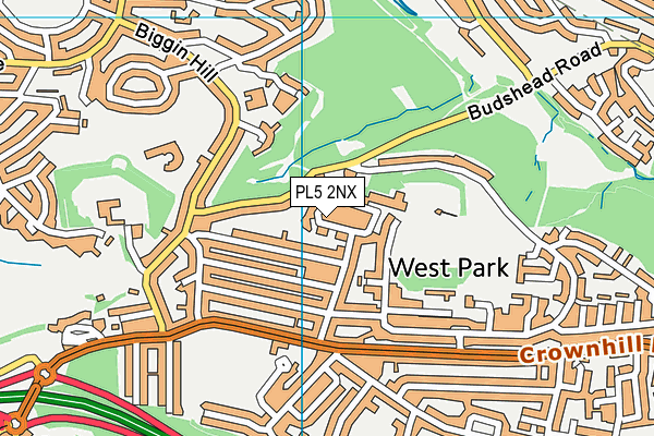 PL5 2NX map - OS VectorMap District (Ordnance Survey)