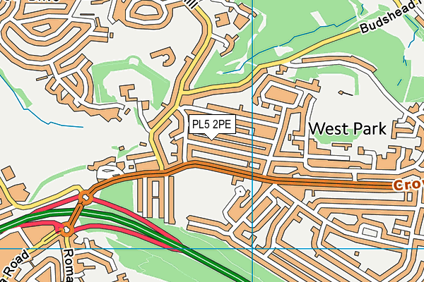 PL5 2PE map - OS VectorMap District (Ordnance Survey)