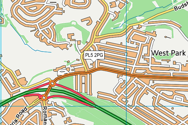 PL5 2PG map - OS VectorMap District (Ordnance Survey)