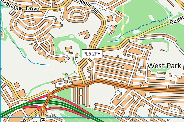 PL5 2PH map - OS VectorMap District (Ordnance Survey)