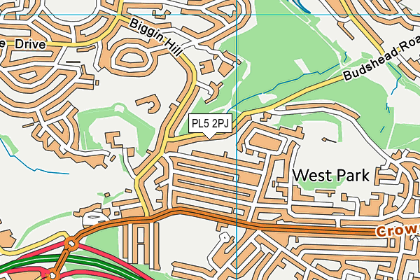 PL5 2PJ map - OS VectorMap District (Ordnance Survey)