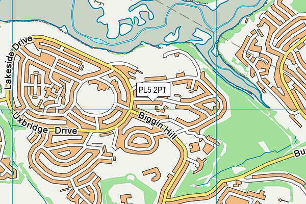 PL5 2PT map - OS VectorMap District (Ordnance Survey)