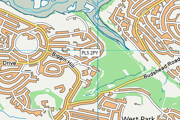 PL5 2PY map - OS VectorMap District (Ordnance Survey)