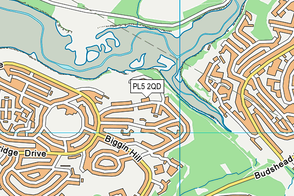 PL5 2QD map - OS VectorMap District (Ordnance Survey)