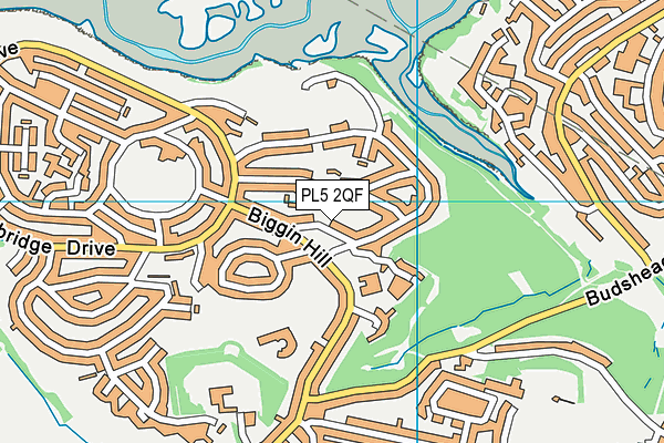 PL5 2QF map - OS VectorMap District (Ordnance Survey)