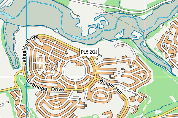 PL5 2QJ map - OS VectorMap District (Ordnance Survey)