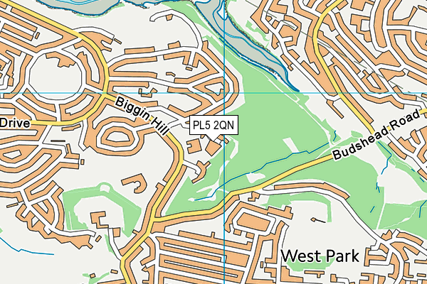 PL5 2QN map - OS VectorMap District (Ordnance Survey)