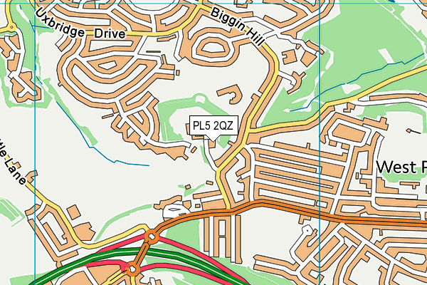 PL5 2QZ map - OS VectorMap District (Ordnance Survey)