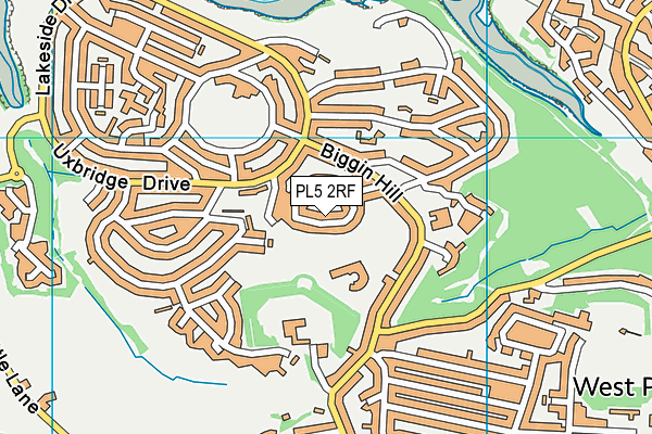 PL5 2RF map - OS VectorMap District (Ordnance Survey)