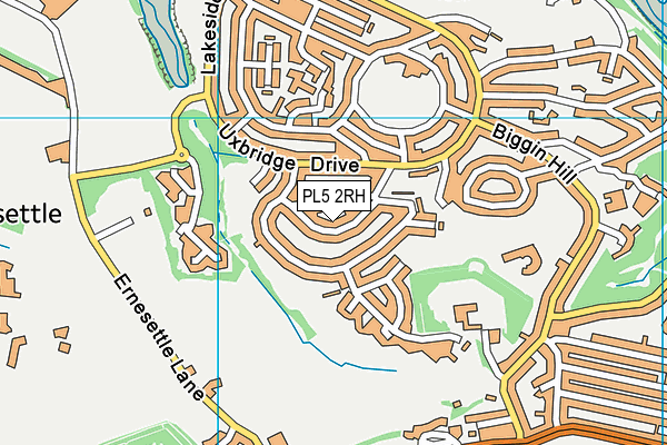 PL5 2RH map - OS VectorMap District (Ordnance Survey)