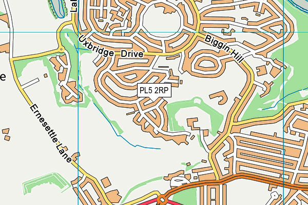 PL5 2RP map - OS VectorMap District (Ordnance Survey)