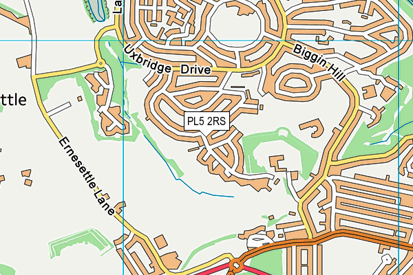 PL5 2RS map - OS VectorMap District (Ordnance Survey)