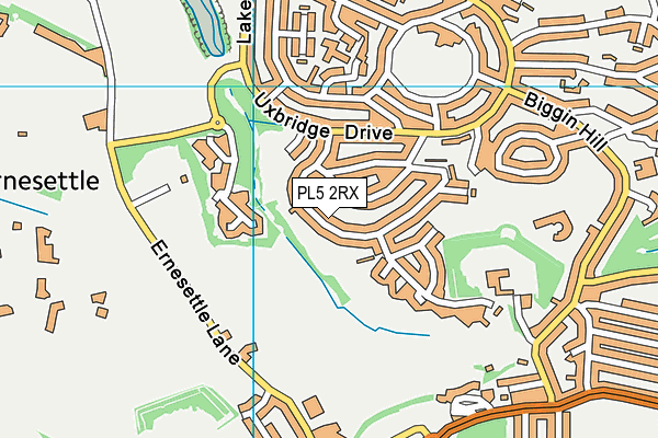 PL5 2RX map - OS VectorMap District (Ordnance Survey)