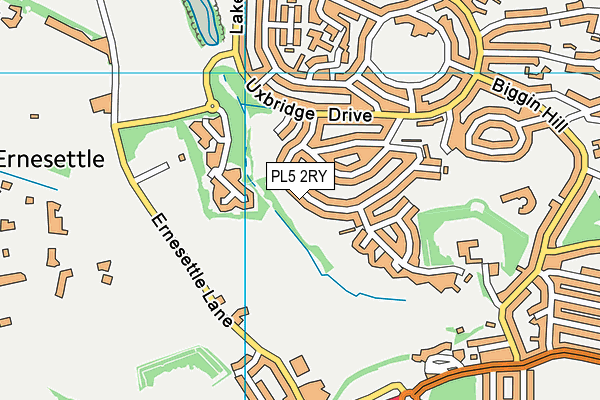 PL5 2RY map - OS VectorMap District (Ordnance Survey)