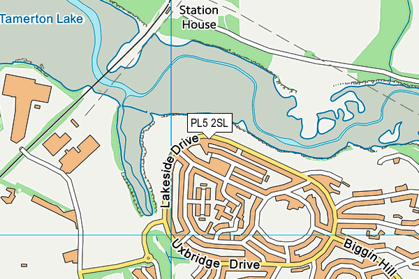 PL5 2SL map - OS VectorMap District (Ordnance Survey)